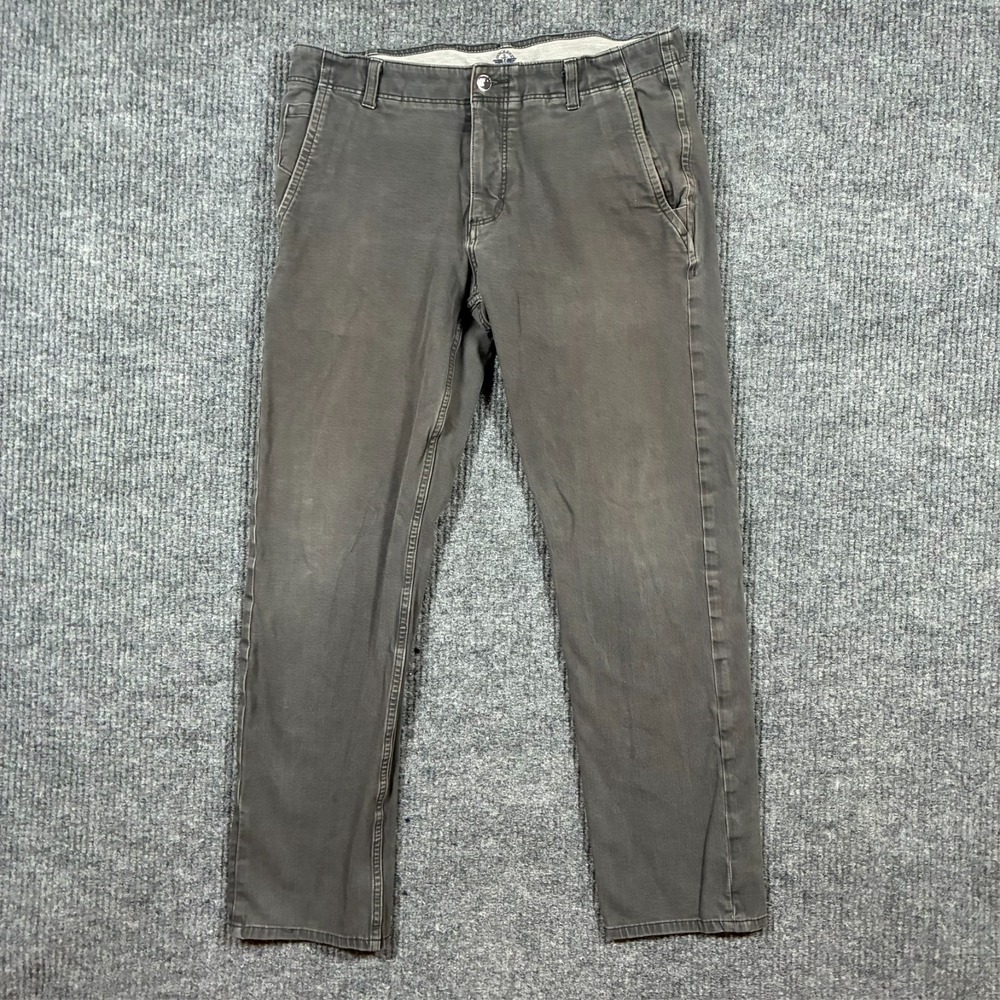 Dockers Mens Straight Jeans Size 34x32 Gray Denim Cotton Stretch Low Rise
